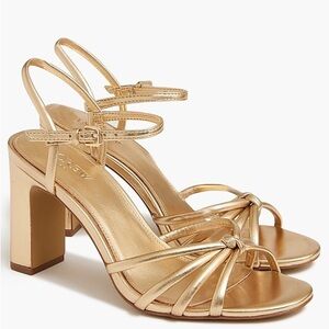 J Crew Skinny-strap knotted heeled sandals
Item BQ442
